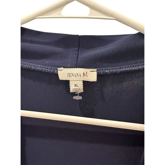 Zenana Women's XL Blue Open Front Cardigan Sweater Casual Fall - Picture 2 of 4